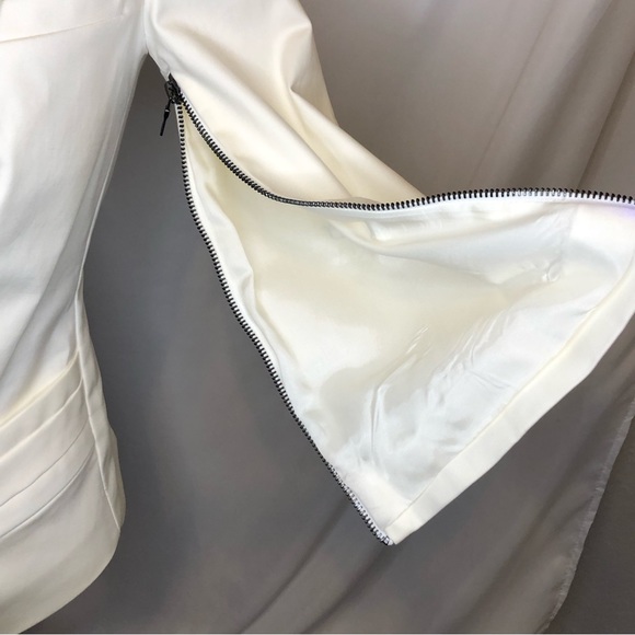 Robert Rodriguez White Jacket with Silver Beaded Back NWT - Picture 8 of 11